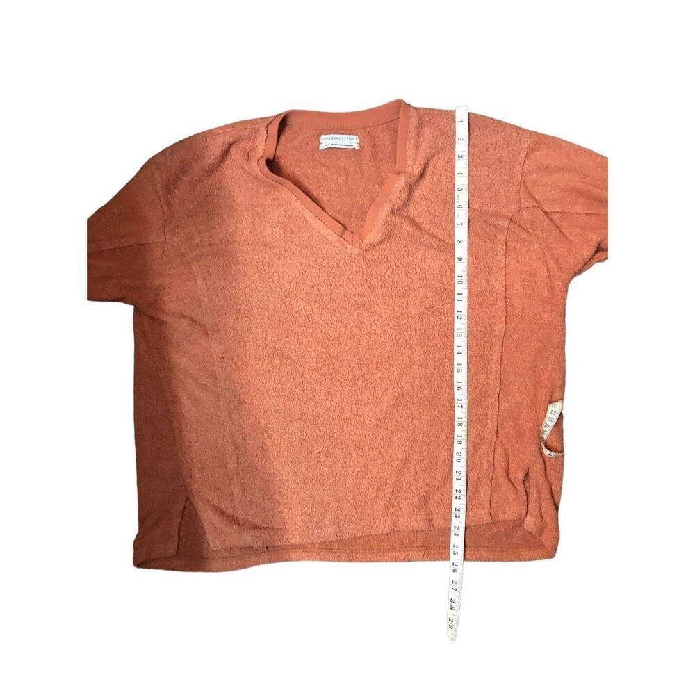 Urban Outfitters super soft slouchy pullover orange asymmetrical lightweight swe - Picture 8 of 11